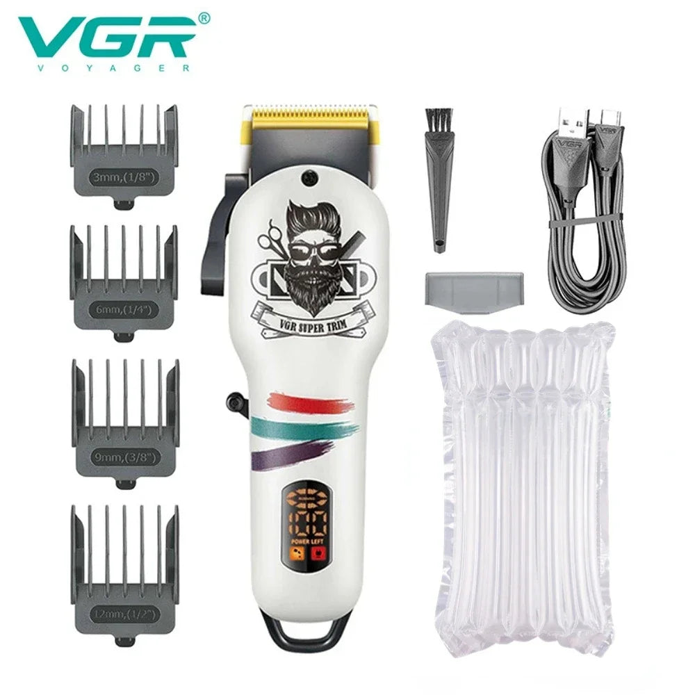 VGR Hair Clipper Electric Hair Cutting Machine Professional Trimmer