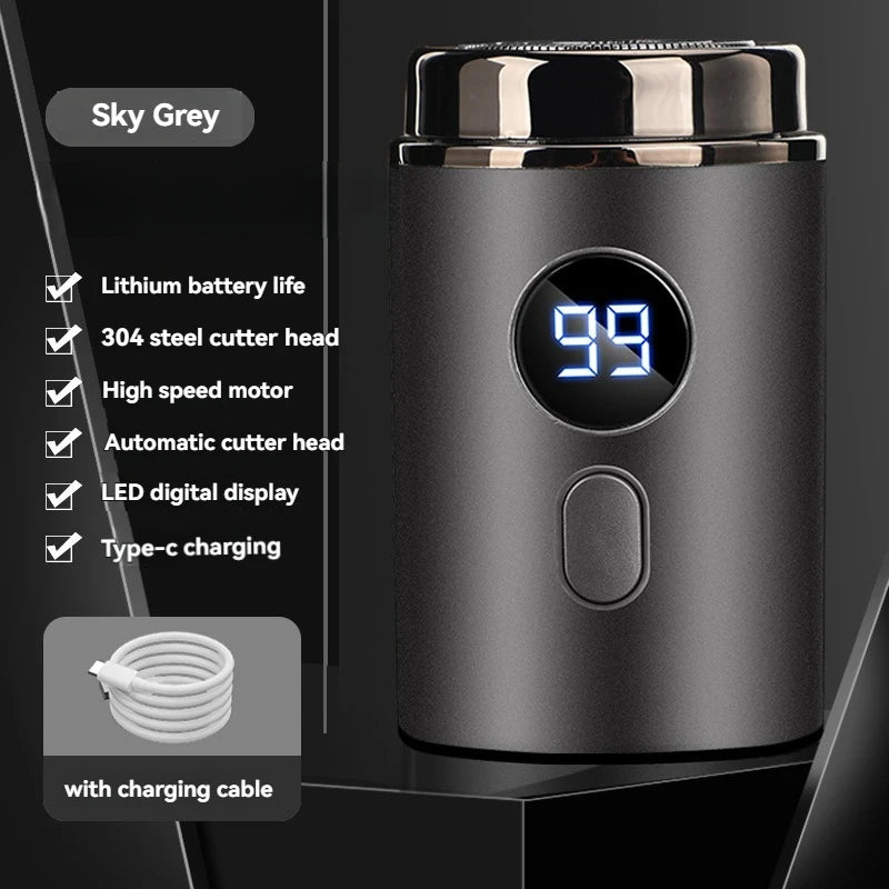 Men Electric Mini Shaver Rechargeable Type-c Charging Razor