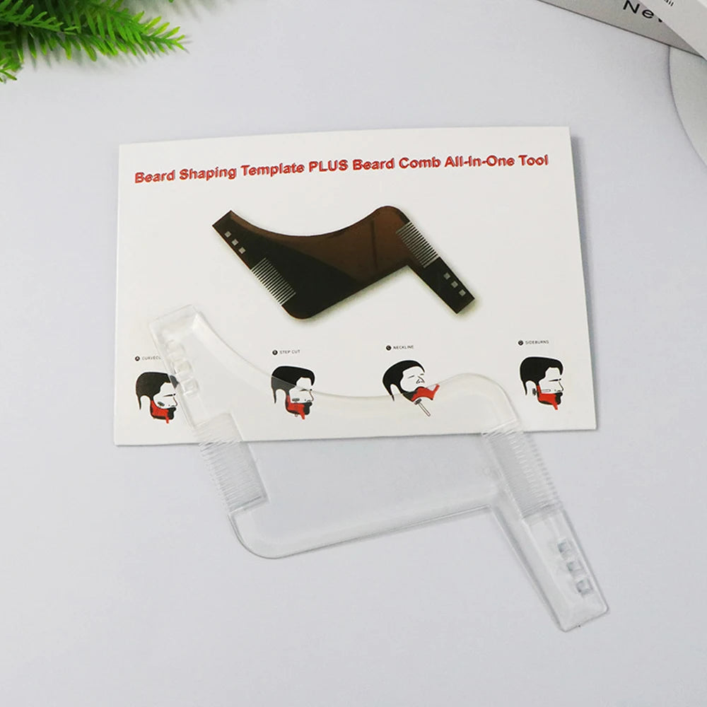Men Beard Comb Beard Care Template Beard Brush Moustache