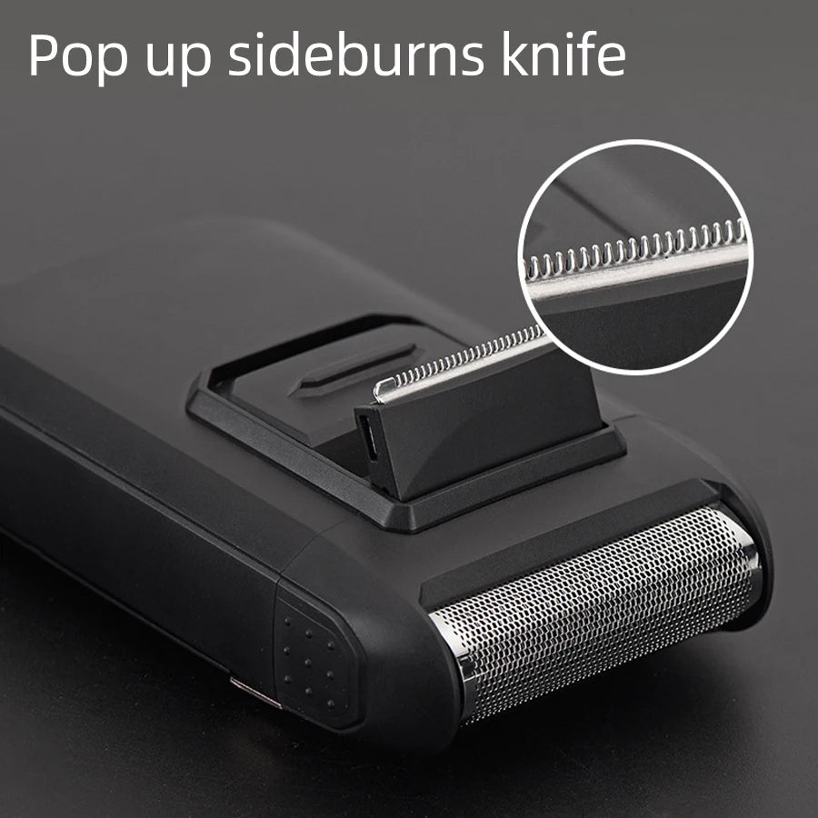 Stainless steel electric shaver USB rechargeable shaving device