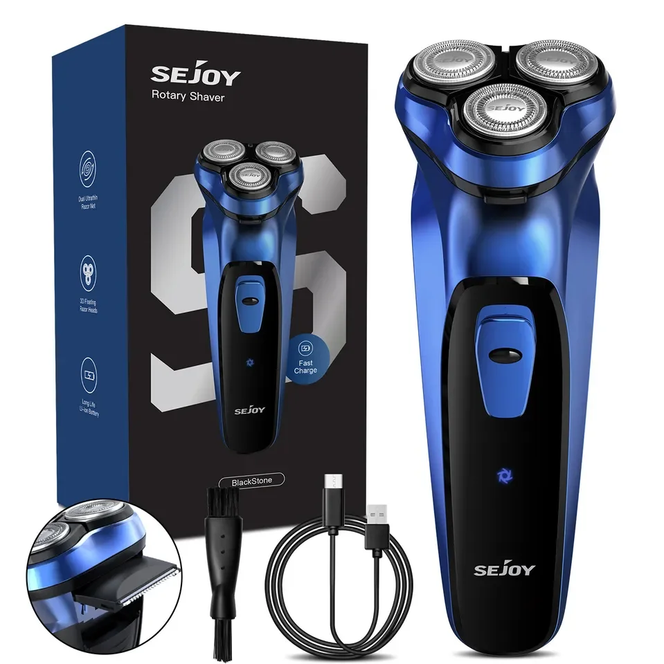 SEJOY Rechargeable Wet & Dry Use Electric Shaver Pop-up