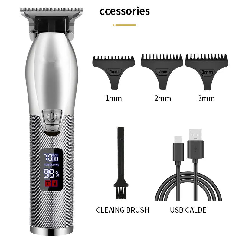 Professional Electric Hair Trimmer T9 USB Hair Clipper for Men