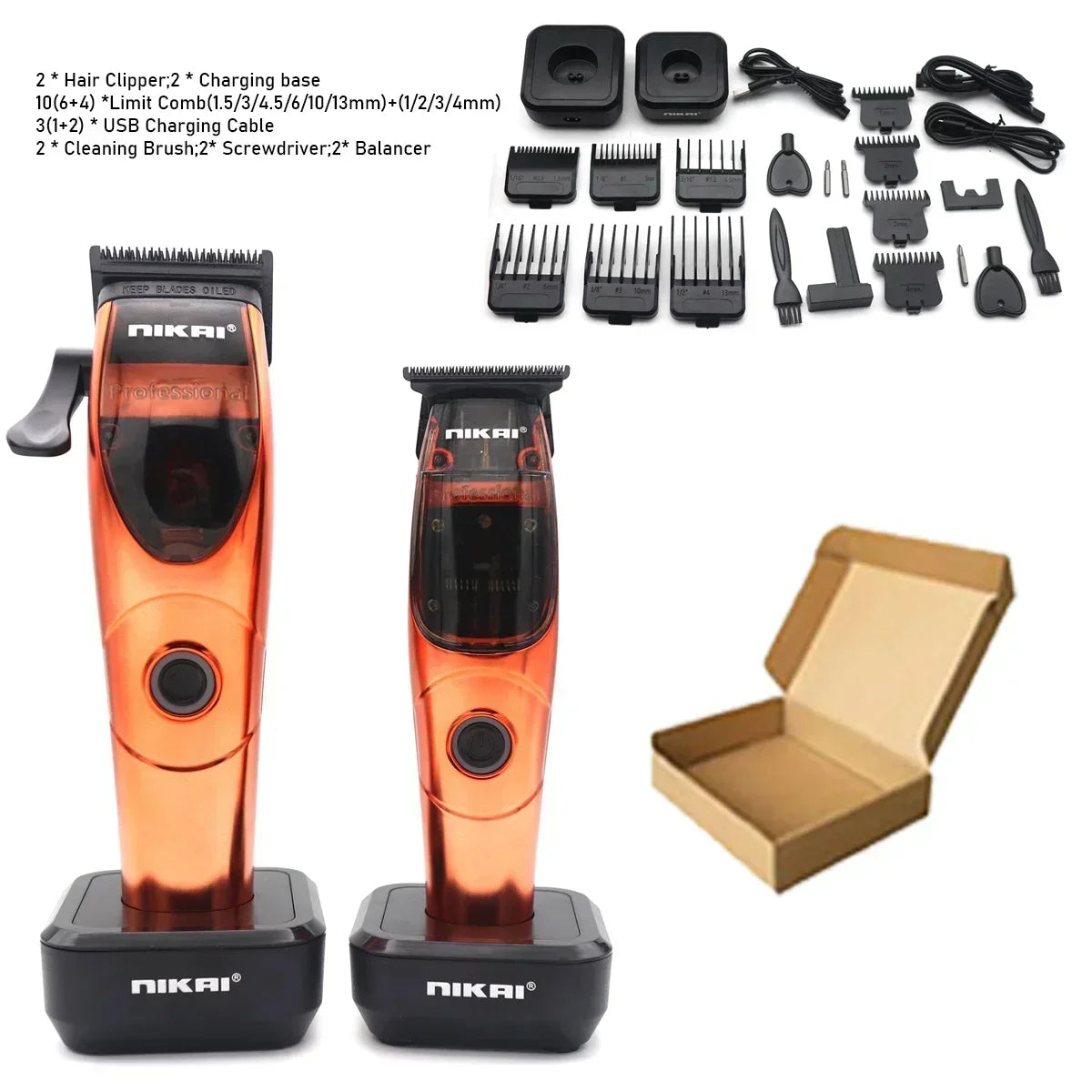 Professional Hair Clipper for Men 8500RPM Magnetic Motor