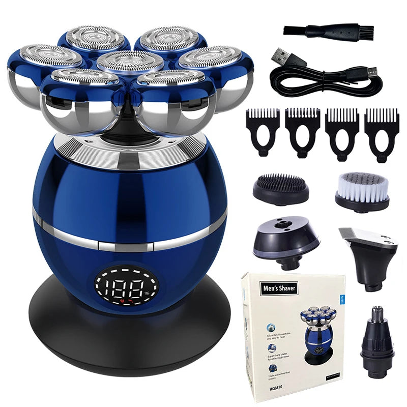 Electric Shaver 7D Floating Cutter Head Base Beard Trimmer