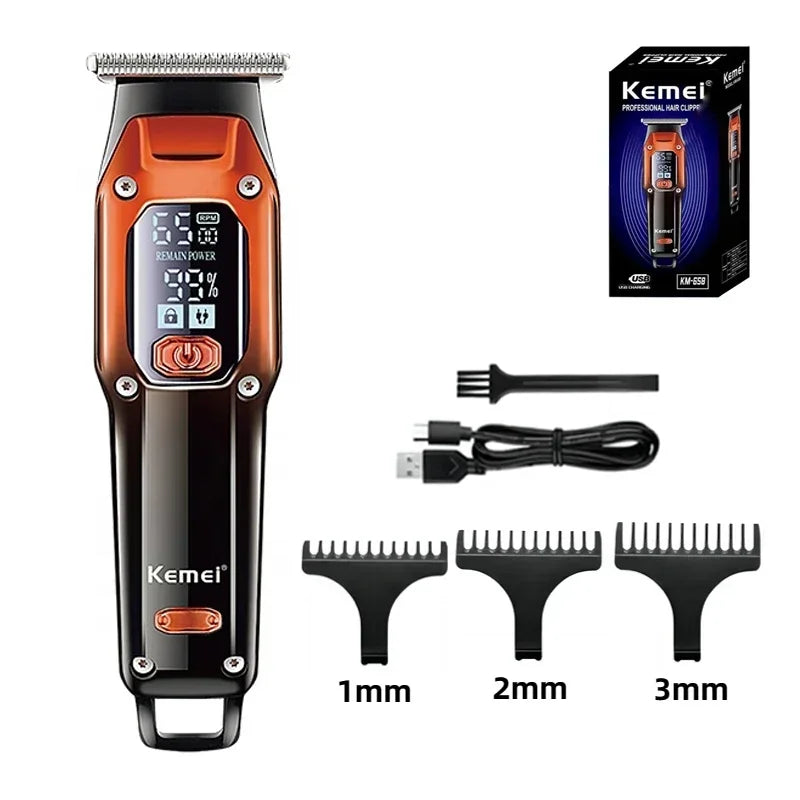 Professional Hair Trimmer Machine LCD Display Hair Cutting
