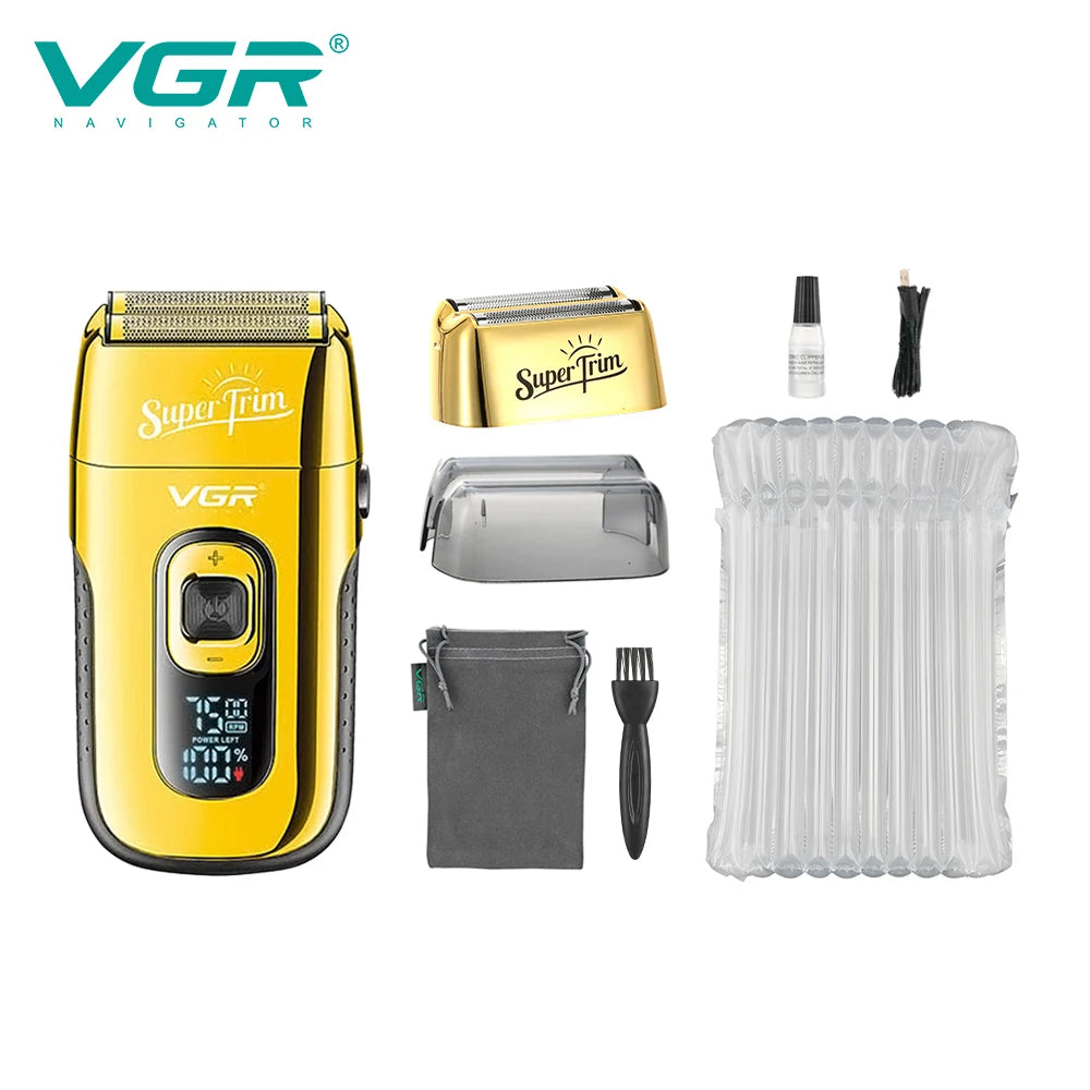 VGR Shaver Professional Face Bald Shaver Beard Trimmer Electric Razor V-332