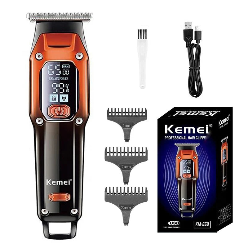 Kemei Hair Trimmer Hair Clipper Professional Barber Trimmer KM-658