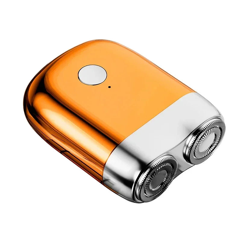 Magnetic Colorful Electric Shaver Double Floating Head Mini Beard Knife