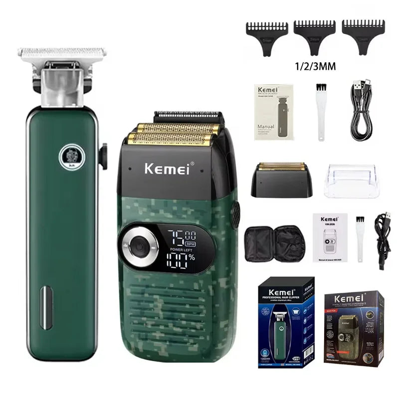 Kemei KM-2027 KM-5098 Professional Hair Clipper and Beard Trimmer