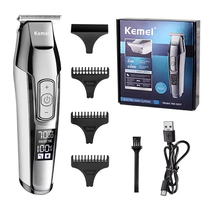 Kemei KM-5027 Professional Hair Clipper Beard Trimmer for Men