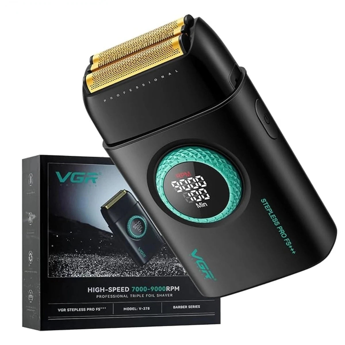 VGR Professional Beard Trimmer 9000 RPM Electric Razor V-378