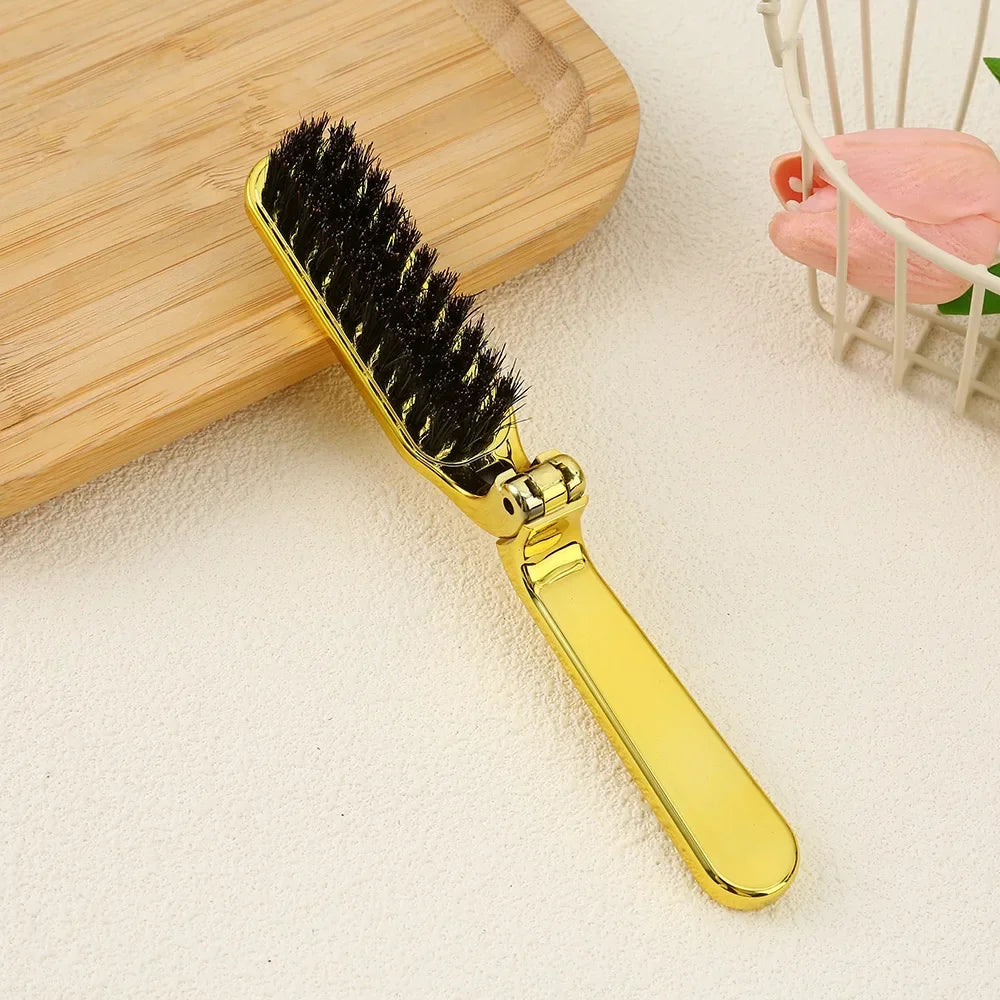 1PCS Soft Boar Bristle Beard Brush Hair Styling Comb