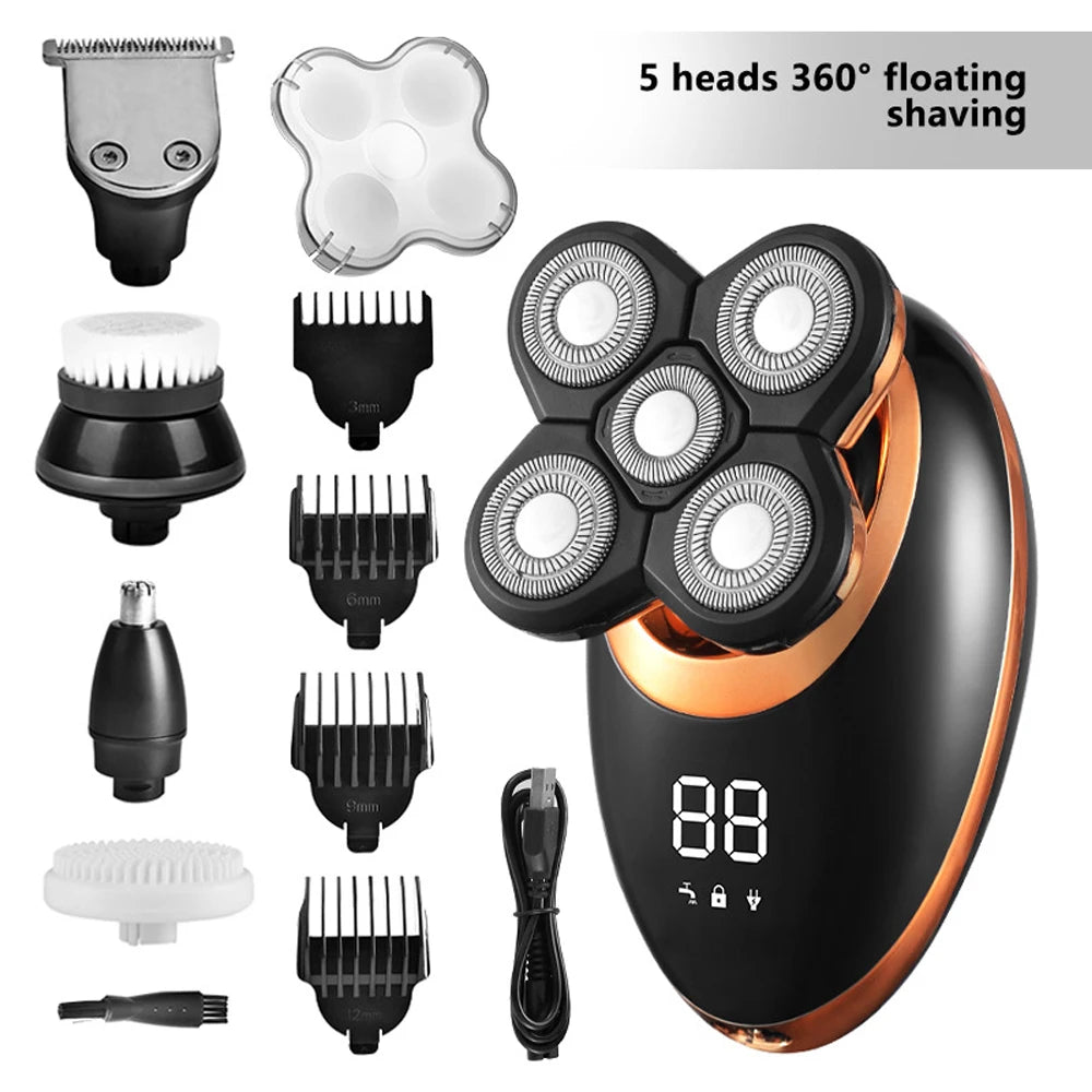 Head Shavers for Bald Men 5D Magnetic Electric Shaver Razor