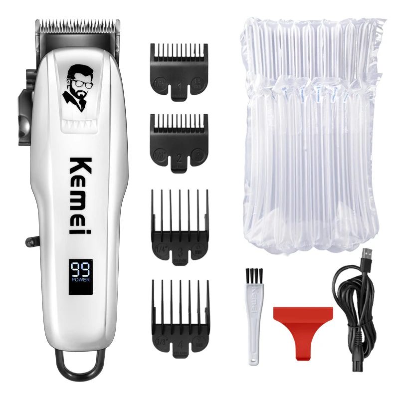 Kemei Pg809A Adjustable Powerful Hair Clipper Barber Electric Hair Trimmer