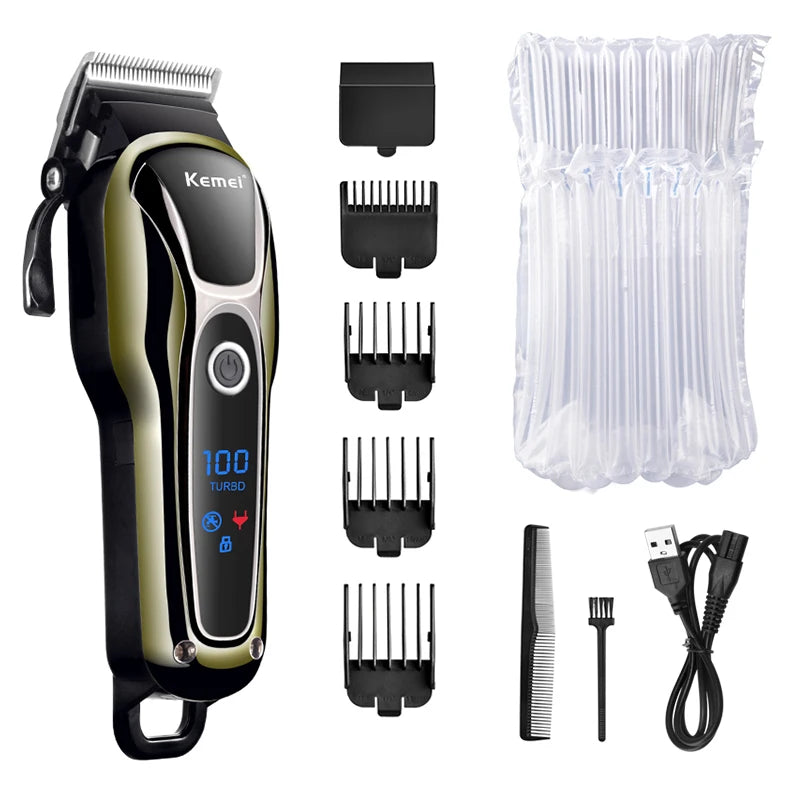Kemei Professional Hair Clipper Rechargeable Trimmer KM-1990