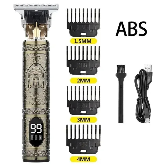 T9 LCD Electric Hair Clipper Oil Shaving Head Electric Shaver