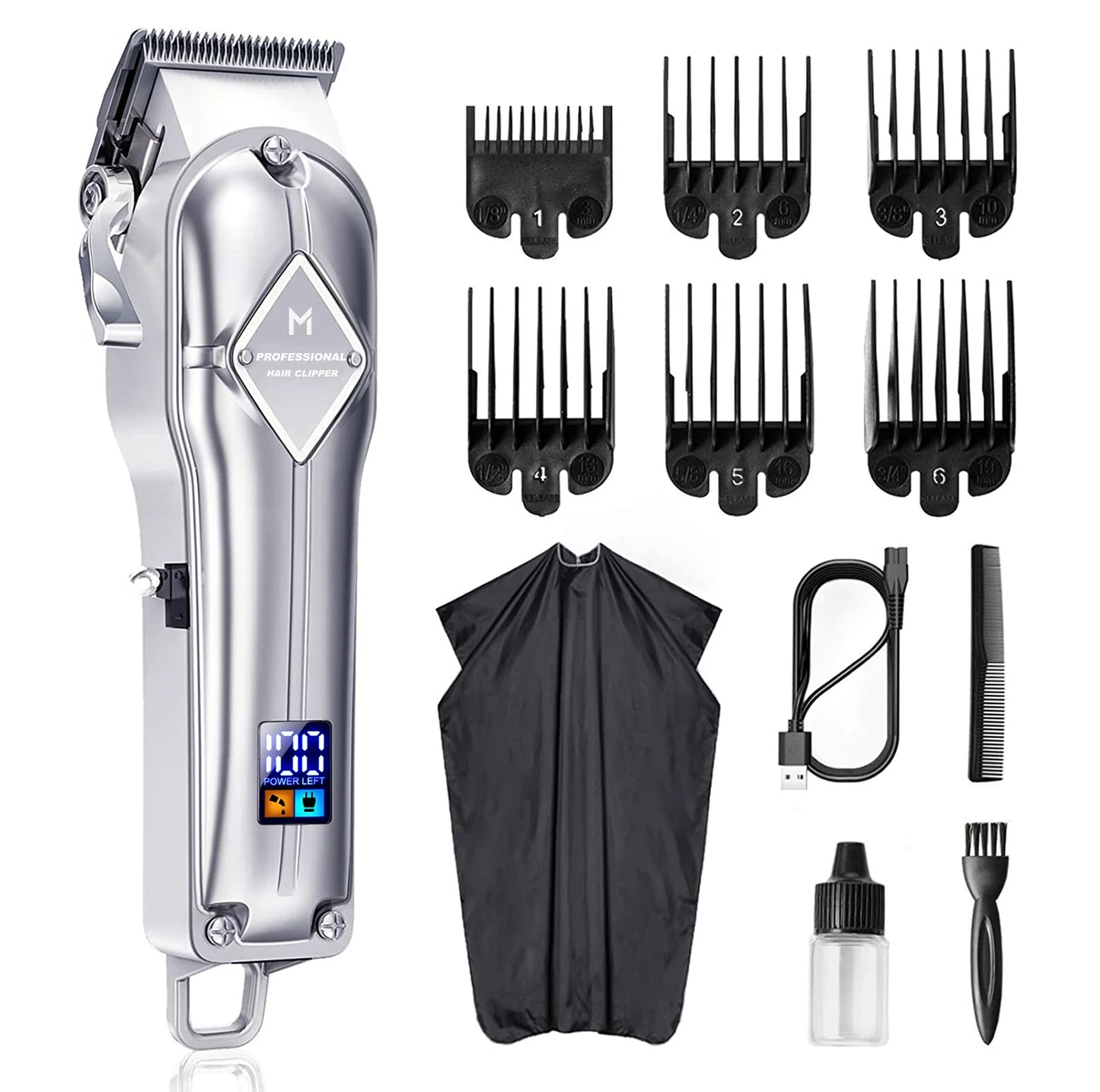 Limural Electric Hair Clipper Wireless Hair Cutting Kit