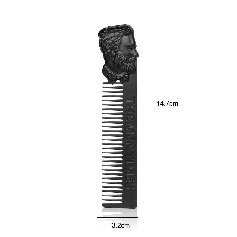 Barber Styling Metal Comb Stainless Steel Gentelman Beard Comb