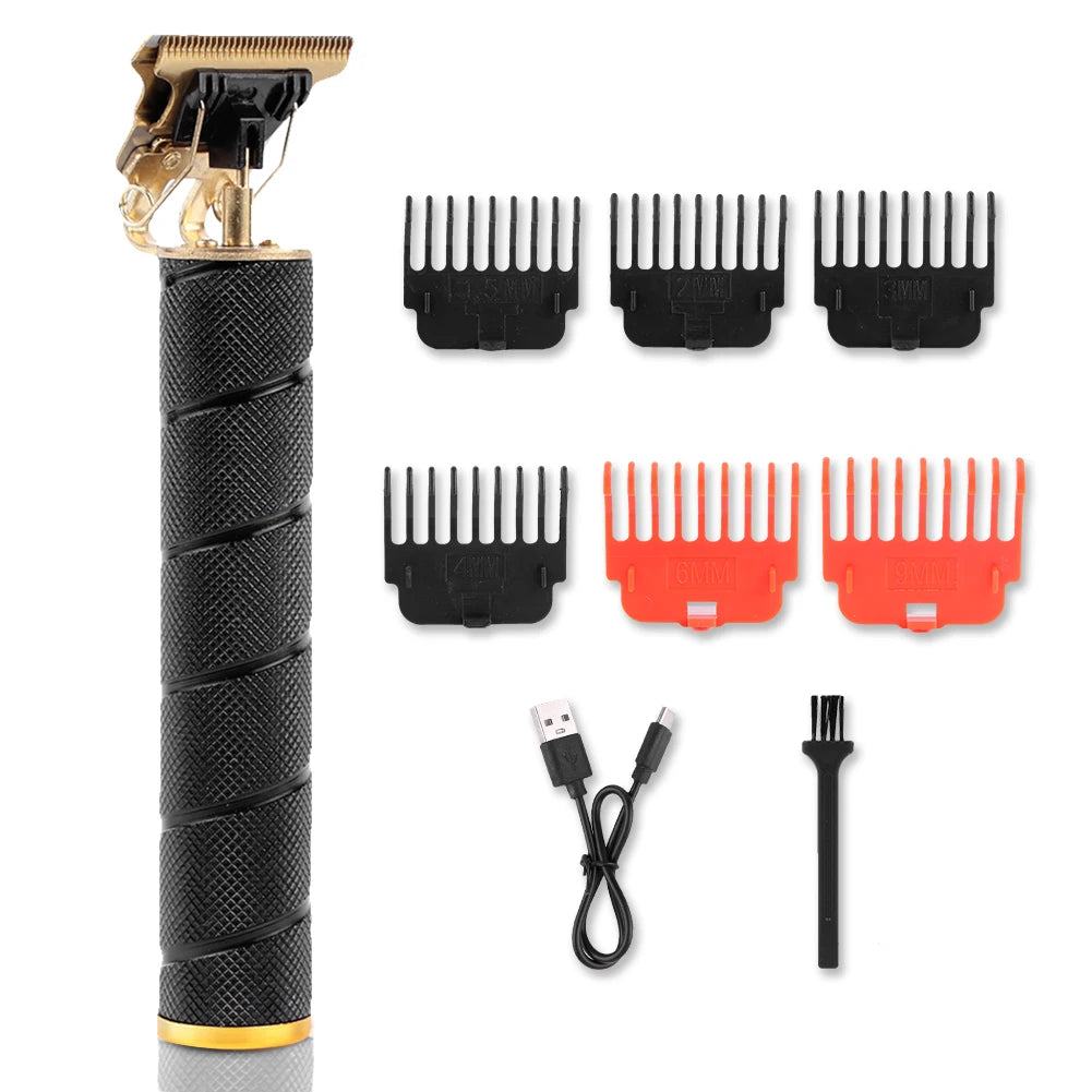 Hair Trimmer Cordless Hair Clipper USB Rechargeable Electric Shaver