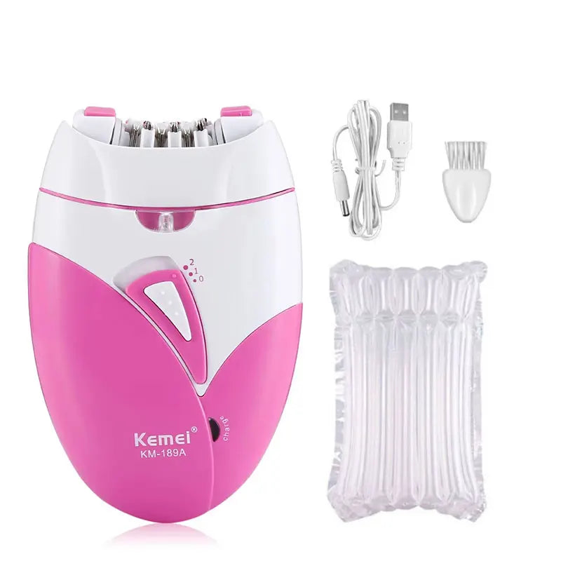 KM-189A Body Epilator USB Rechargeable Hair Remover