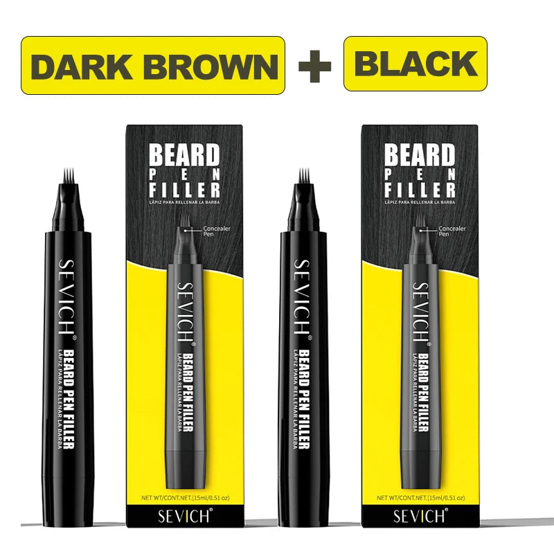 Beard Filler Pen Men Beard Pencil Filler Color Dye Pen