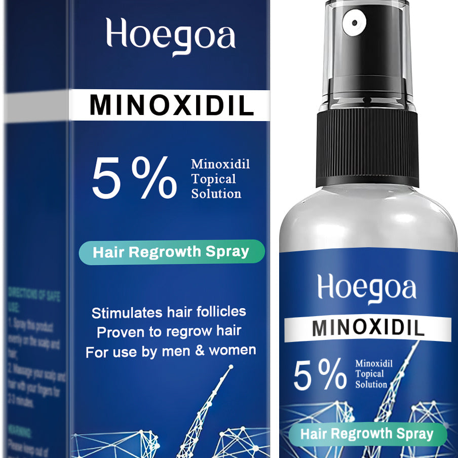 Hair Regrowth Spray with Minoxidil - Natural Ginger Extract Hair Loss Treatment