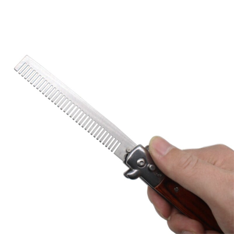 Best Seller Special Offer Stainless Steel Combs Foldable Spring Pocket Comb