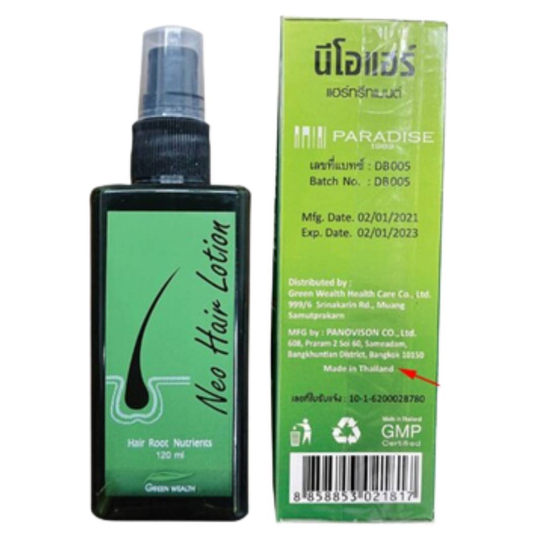Original Neo Hair Lotion 120ml Made In Thailand Prevents Hair Loss