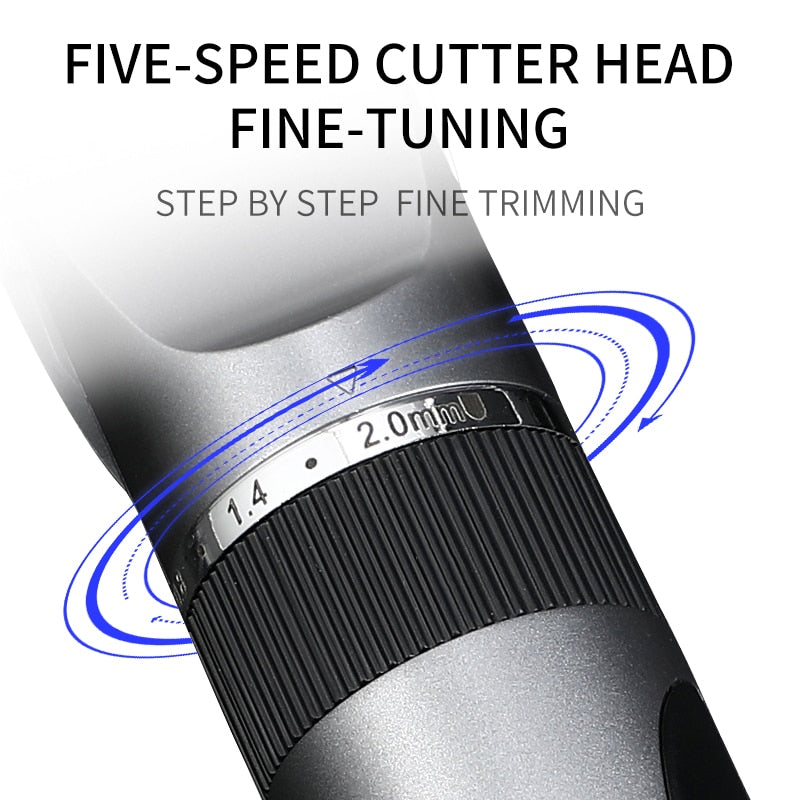 Professional Hair Clipper for Men Rechargeable Ceramic Blade Low Noise Barber and Beard Trimmer CE FCC RoHS Certified DS 1082