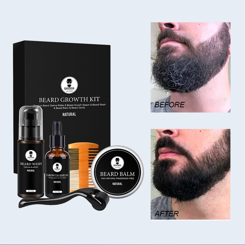 Beard Care Set Beard Growth Cream Oil Serum Beard Air