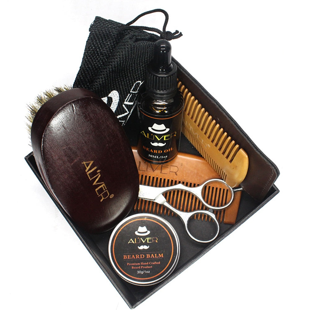 Men Scissor Set Comb Growth Trimming Balm
