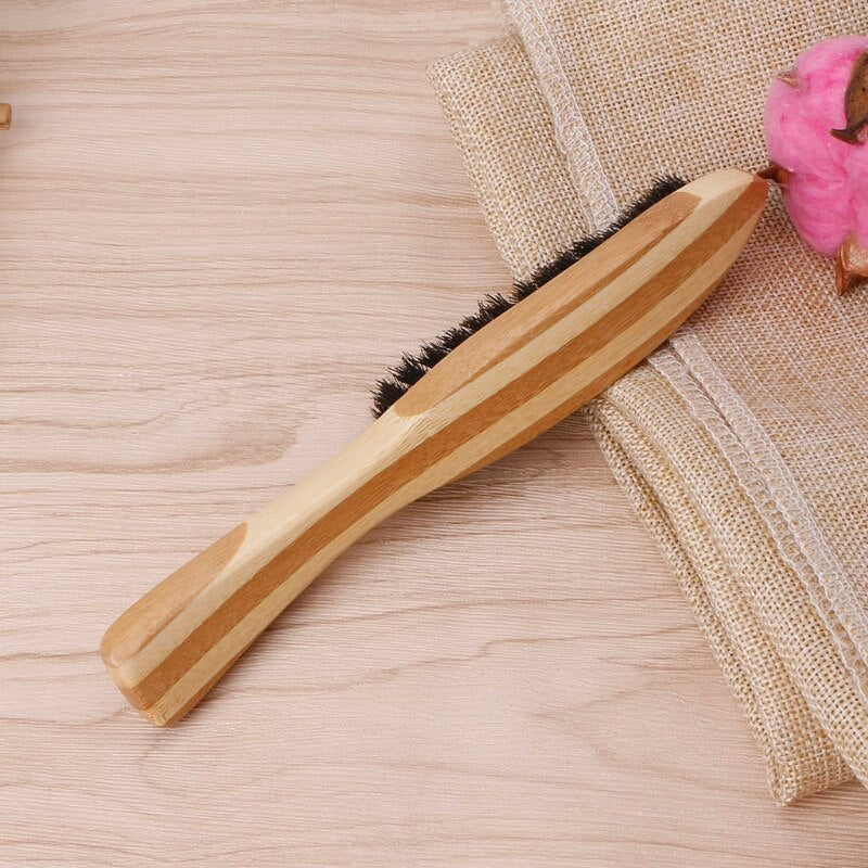 Beard Brush Boar Bristle for Men's Mustache Shaving