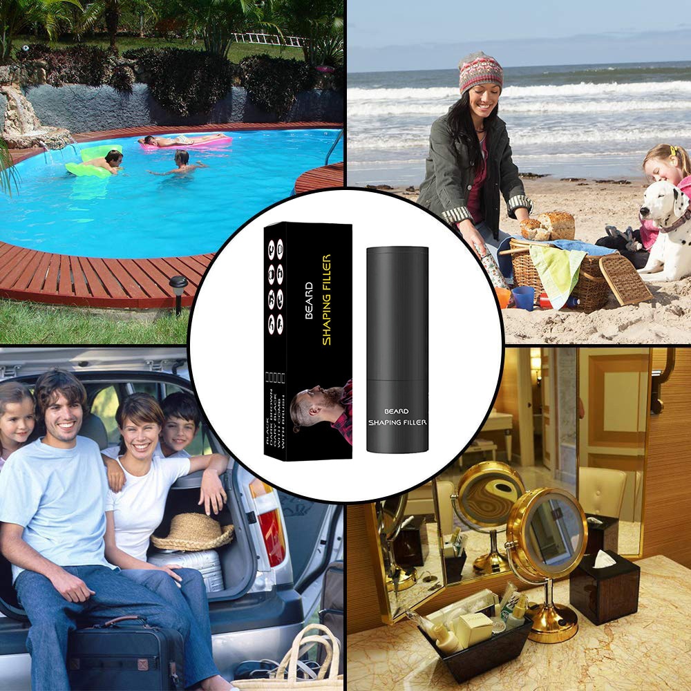 Men Beard Growth Kit Filler Beard Filling Powder