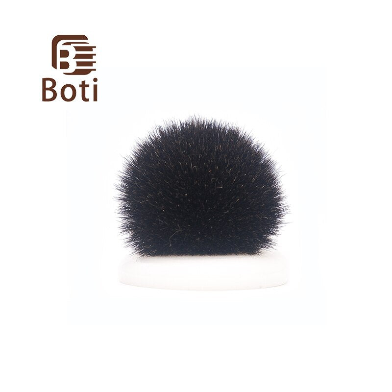 Black Badger Hair Knot Fan Type Handmade Beard