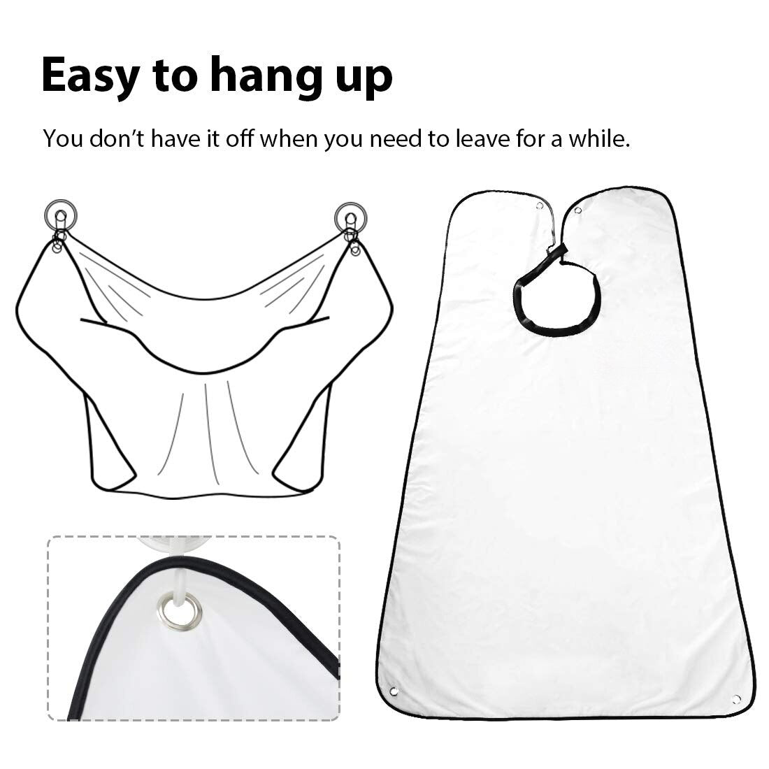 Beard Shaving Apron Care Clean Hair Bibs Shaver Cleaner