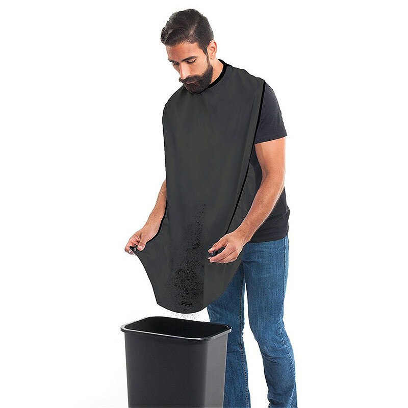 Beard Catcher Cape Bib Mirror Suction Cup Apron Hair Shave