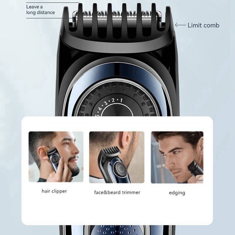 Cordless Adjustable Hair Trimmer For Men Face Beard Trimmer