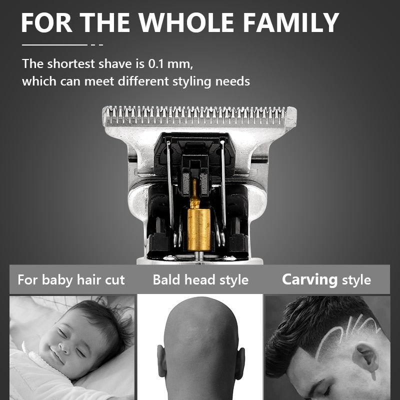 LCD Hair Clippers Professional Hair Cutting