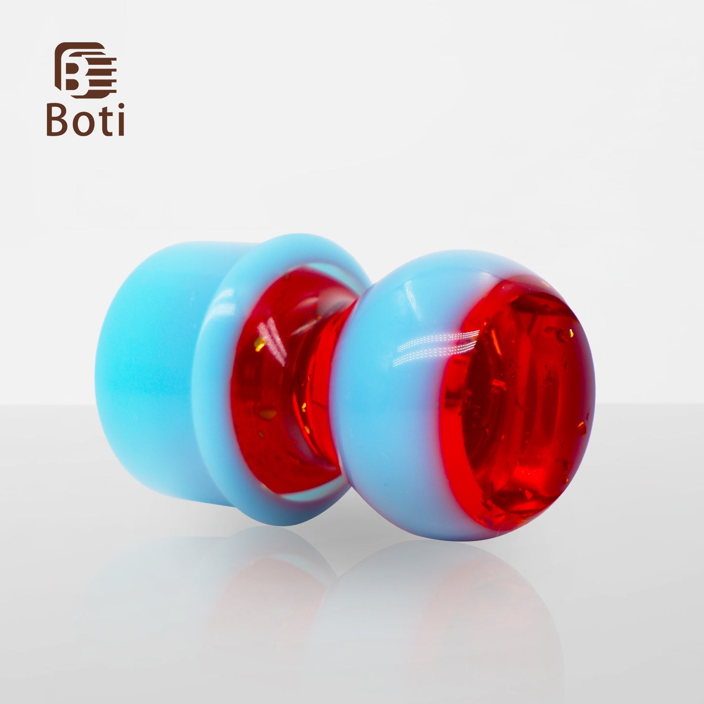 Boti Shaving Brush Bicolor Stone Resin Handmade