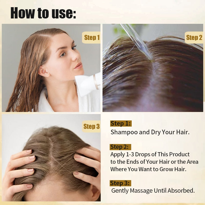 Hair Growth Products Biotin Fast Grow Hair Oil Beard