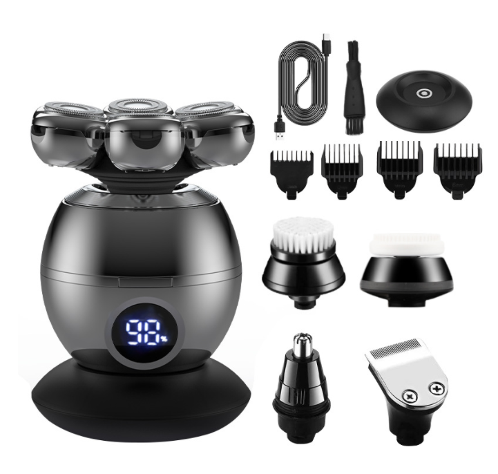 Men's Electric Shaver Floating Head USB Charging Dock Shaving
