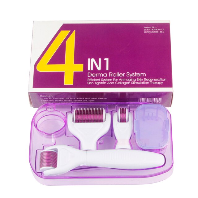 DRS 6 in 1 Dermaroller Micro Needle Face Derma Roller Set
