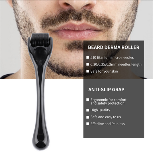 Derma Roller for Beard and Mustache Grooming