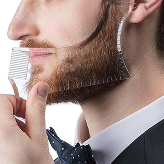 Unlock the Perfect Beard New Fashion Men Beard Shaping Styling Template Comb