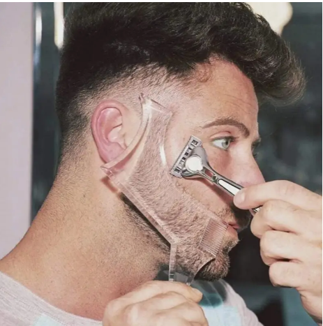 Beard Shaping & Styling Tool with Built-in Comb