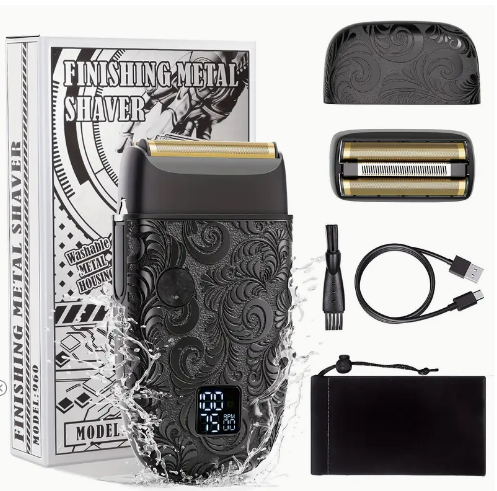Electric Foil Shaver for Men Travel Razor