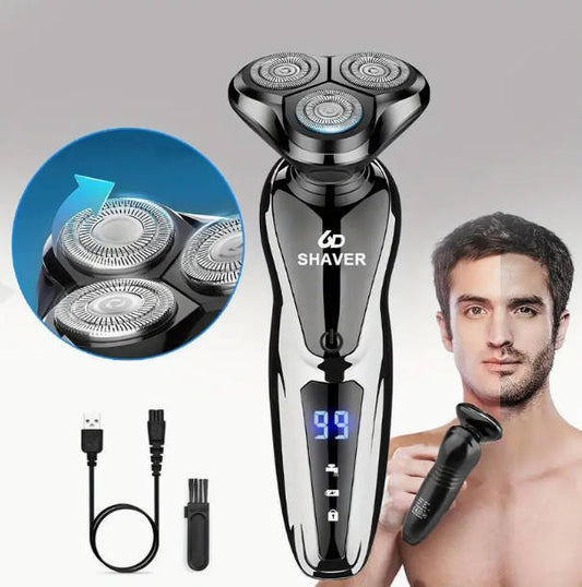3-in-1 Rechargeable Electric Shaver for Men