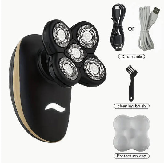 Multifunctional Five-blades Razor Electric Head Shaver