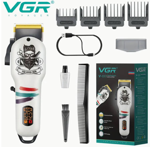 Beard Trimmer Clipper LED Display Hair Cutting Kit