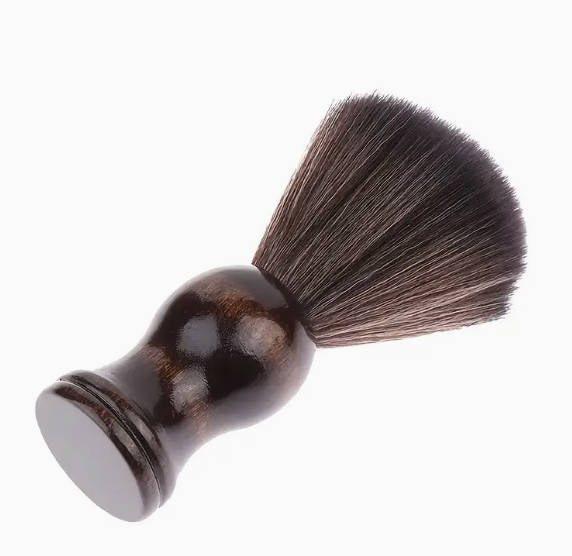 Premium Soft Nylon Beard Brush with Wooden Handle
